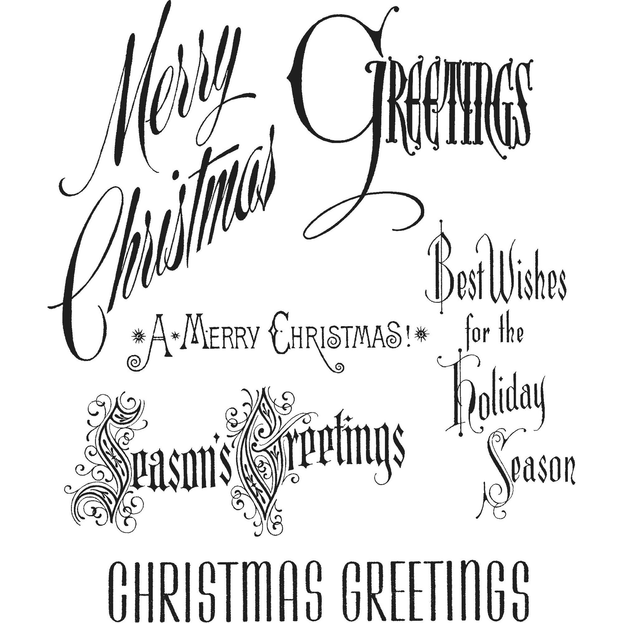 Stampers Anonymous Tim Holtz® Christmastime Stamps